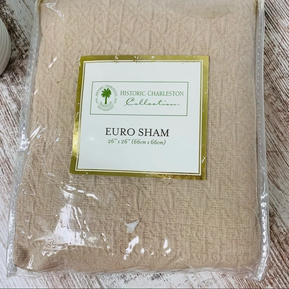 King Charles Matelasse Birch Beige Euro Sham 26